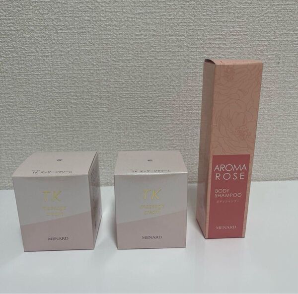 メナード TK マッサージクリーム80g×2 アロマローズボディシャンプー140ml