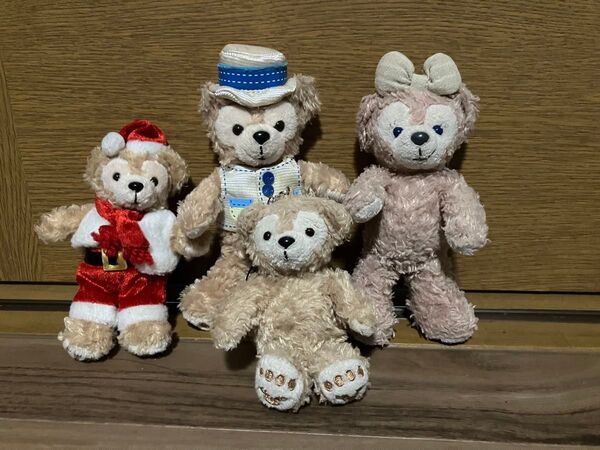 ダッフィー ディズニー ぬいぐるみバッジ シェリーメイ クリスマス スプリング セット ノーマル ぬいぐるみ
