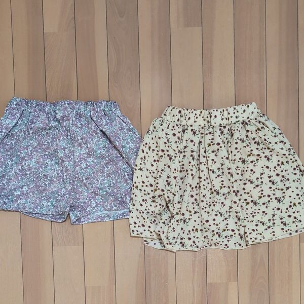 半ズボン ハーフパンツ④ 2枚 130 新品