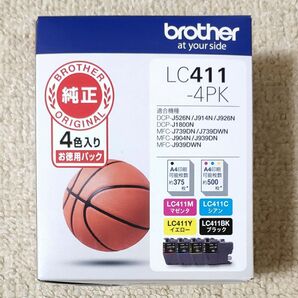 ブラザー純正 インクカートリッジ4色パック LC411-4PK 有効期限:2028年4月