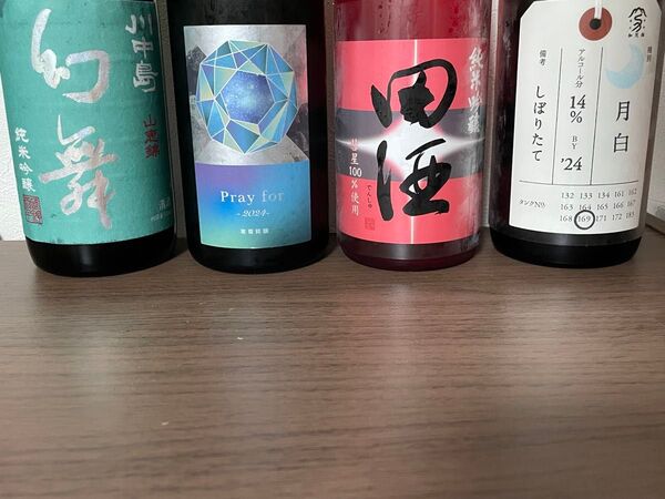 日本酒セット(川中島幻舞・田酒・寒菊・加茂錦)