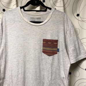 US古着【VANS ヴァンズ】ポケットTシャツ メンズ XLサイズ ライトグレー
