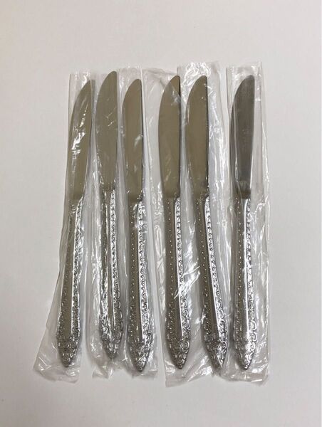 6本セット【AZUMA アヅマ】テーブルナイフ ステンレススチール 未使用品 カトラリー