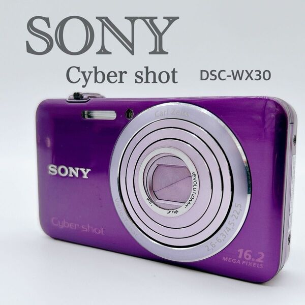 SONY Cyber shot ソニー サイバーショット DSC-WX30 レトロデジカメ バイオレット