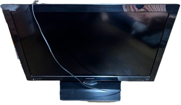 HITACHI WOOO 32インチH07(B) HDD・イヤホン不可、リモコン(非純正品)