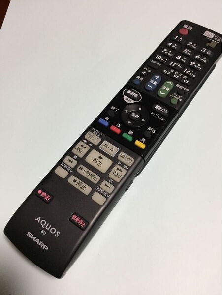 【清掃消毒済】 SHARP シャープ AQUOS ブルーレイ レコーダー リモコン BD BDリモコン GA955PA