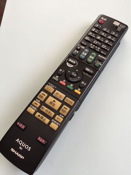 【清掃消毒済】 SHARP シャープ ブルーレイ レコーダー リモコン BD BDリモコン GA810PA