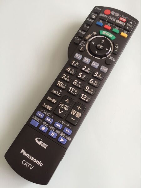 【清掃消毒済】 Panasonic パナソニック CATV テレビリモコン N2QAYB001004