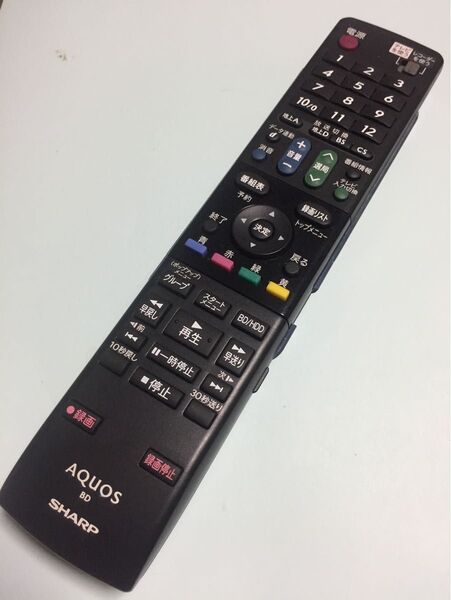 【清掃消毒済】 SHARP シャープ ブルーレイ レコーダー リモコン BD BDリモコン GA684PA