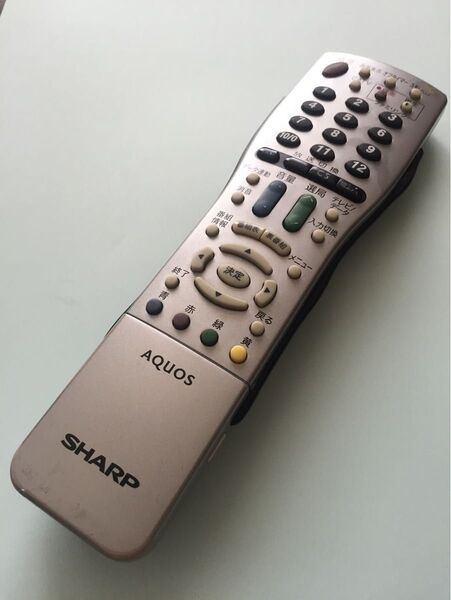 【清掃消毒済】 SHARP シャープ AQUOS テレビリモコン GA812WJSA