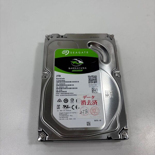3.5インチ HDD 2TB 24134時間 ♯1733