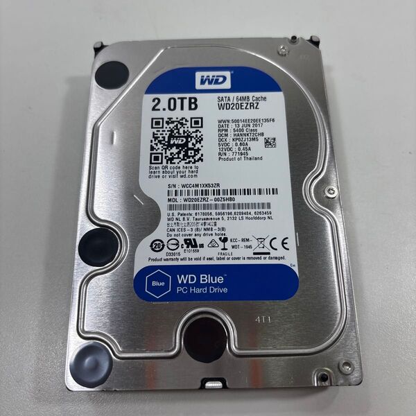 3.5インチ HDD 2TB 27788時間 ♯1803