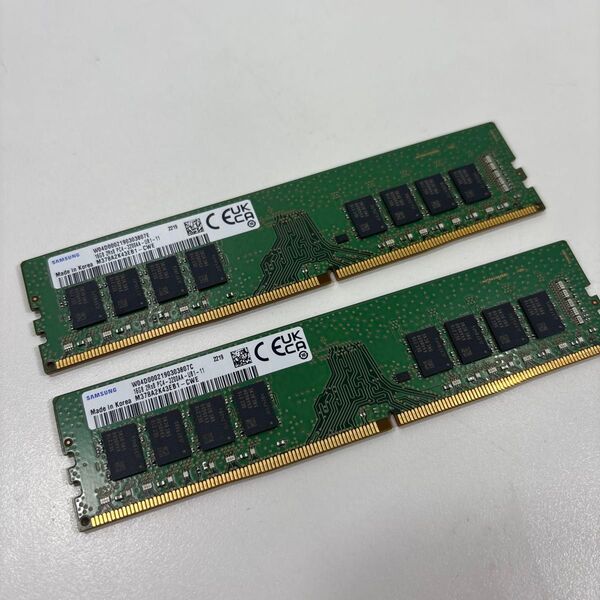 SAMSUNG DDR4-3200 16GB 2枚 計32GB メモリ ♯1826
