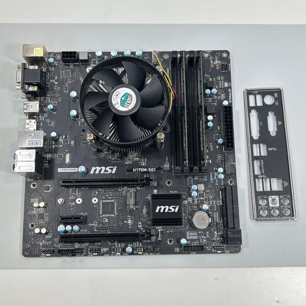 Intel Core i7 6700K CPU +MSI H170マザーボード +8GBメモリ2枚 ♯1832