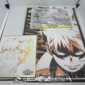 ヒロアカ 僕のヒーローアカデミア 原画展 爆豪勝己、ルミリオン、ベストジーニスト 色紙 くじ