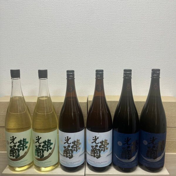 光栄菊3種セット!F25 一升瓶6本 製造月は二枚目以降に記載