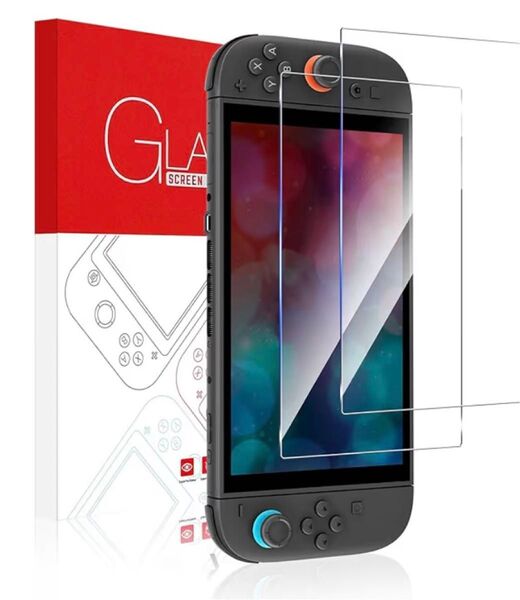 Switch 2用 ガラスフィルム 2枚入り 保護フィルム 強化ガラス 指紋防止 耐衝撃 2.5Dラウンドエッジ加工 気泡ゼロ