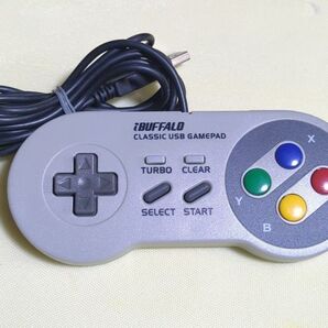 バッファロー スーパーファミコン風 USBゲームパッド BSGP-801