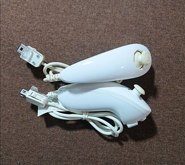 Wii WiiU ヌンチャク 白 ホワイト 2個セット ニンテンドー純正品