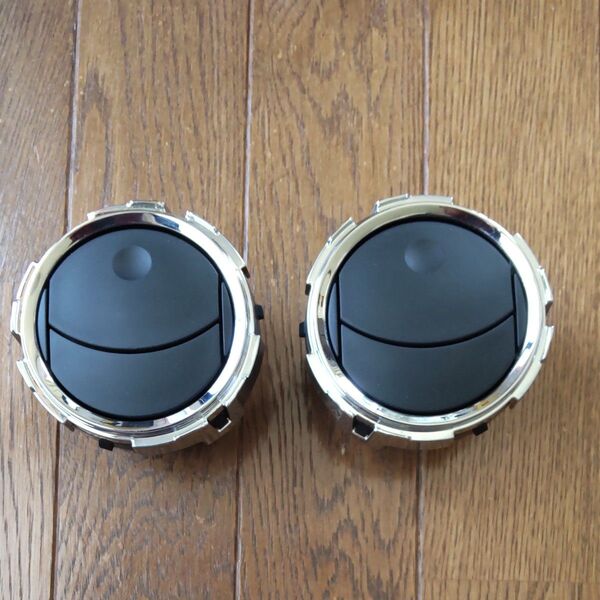 ホンダ NBOX エアコン送風口カバー 左右2個セット メッキ ブラック
