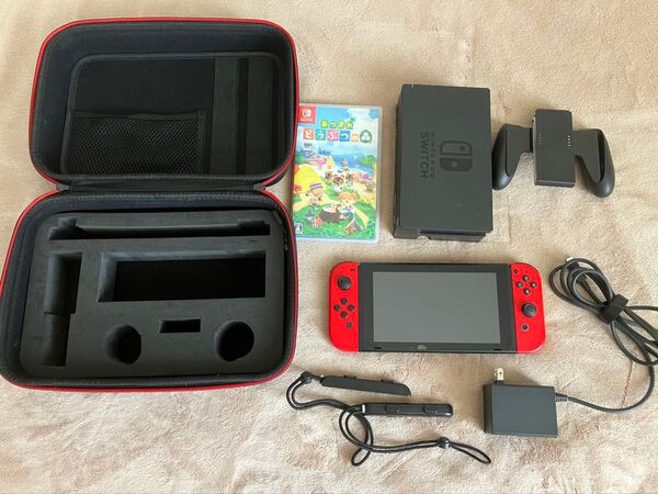 Nintendo Switch本体セット(HDMI無し) MODEL: HAC-001 + あつまれどうぶつの森 + ケース