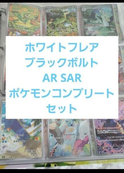 ホワイトフレア ブラックボルト ポケモン AR SAR 156 コンプセット
