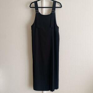 Ray BEAMS レイビームス サイドプリーツ ワンピース 黒