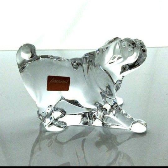 【新品】バカラ 犬 ドック 動物 置物 パグ ブルドック ボストンテリア