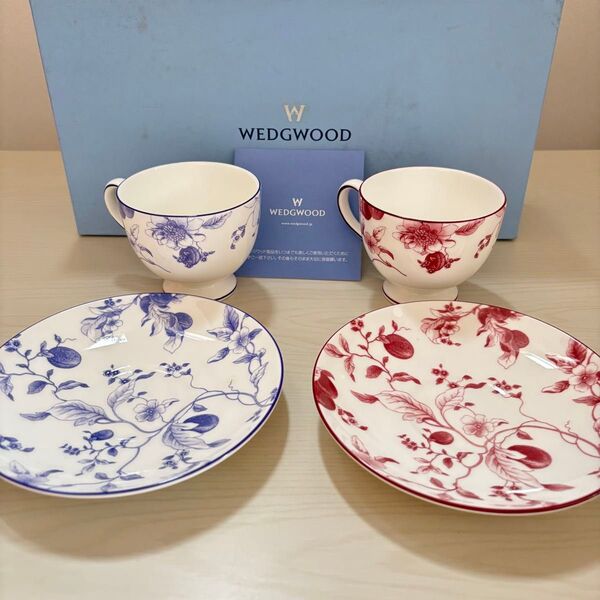 WEDGWOOD ソーサー カップ 2客セット 夫婦