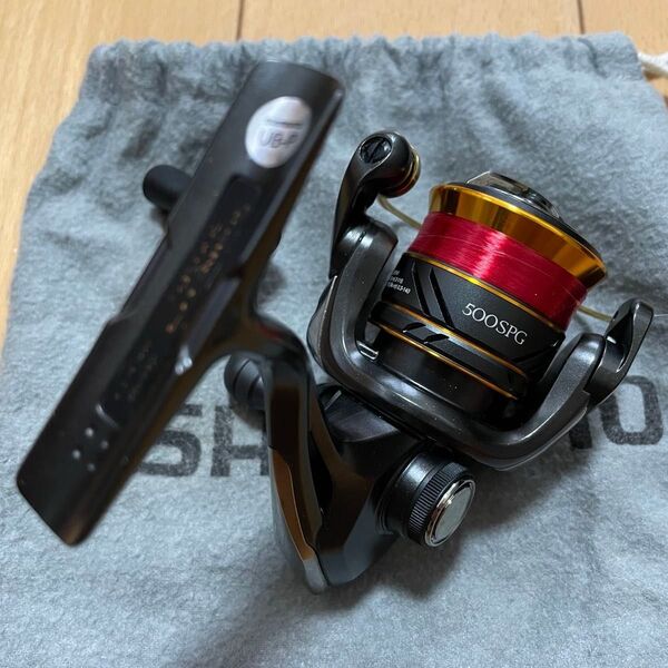 シマノ ソアレXR 500SPG 夢屋カスタム センシティブショートハンドル 30mm + ヴァンキッシュドラグノブ ジグ単専用機