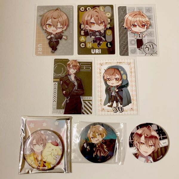 カラフルピーチ うりくん 缶バッジ カード グッズ【からぴち】