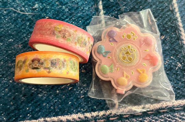 おジャ魔女どれみ*コンパクトミラー リズムタップ*マスキングテープ*3点セット