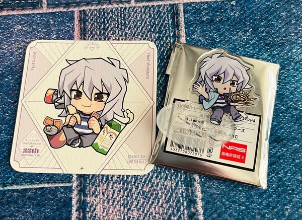遊戯王*コラボカフェ*漠良了 バクラ*ミニアクリルスタンド*コースター*2点セット