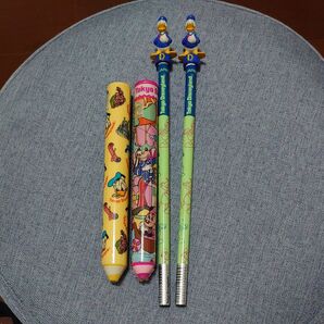 ディズニー 文房具 えんぴつ えんぴつ型消しゴム ピンク 黄色 ドナルド