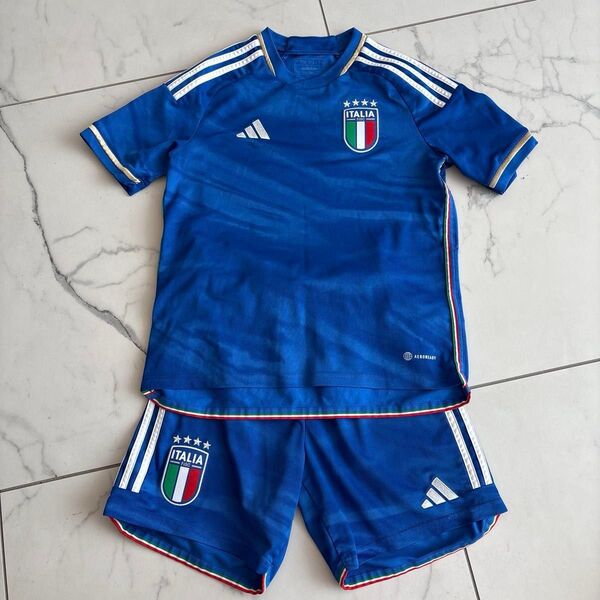 アディダス キッズサッカーウェア イタリア上下セット