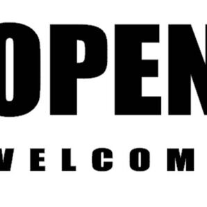 カッティングステッカー オープン OPEN WELCOME