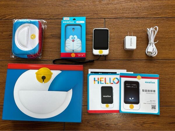 POCKETALK (ポケトーク) S グローバル通信 付き ドラえもん特別セット PTSGD 0000275370 中古品