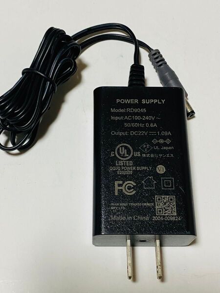 ACアダプター RD9045 空調風神服 充電器 22V 1.09A サンエス