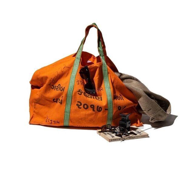 PUEBCO プエブコ GUJARAT ORANGE BAGエコバッグ ショッピングバッグ ショルダーバッグ トートバッグ
