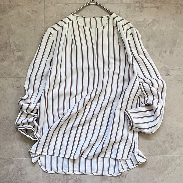 トゥモローランド TOMORROWLAND シルク混キーネックブラウス