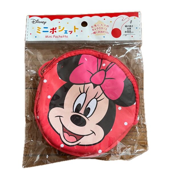 ポーチ ポシェット 赤色 ミニー ミニーマウス ディズニー Disney
