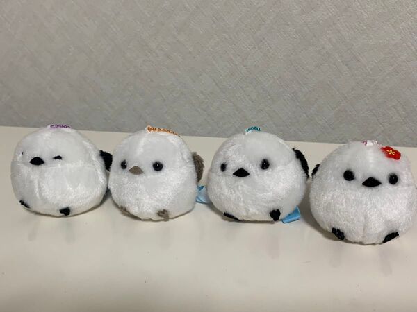 ふくふく シマエナガ ぬいぐるみ 全4種セット