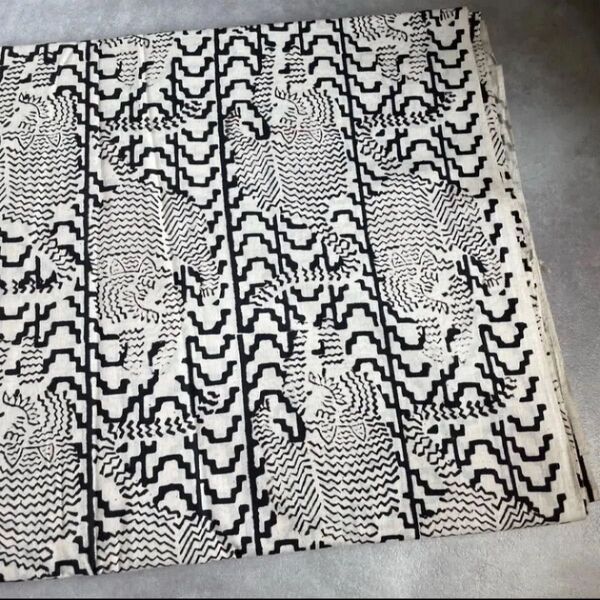 ラスト インド綿 ハンドブロックプリント 2m80cm