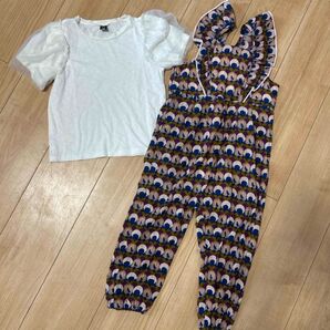 モイモルン ロンパース チュール袖Tシャツ