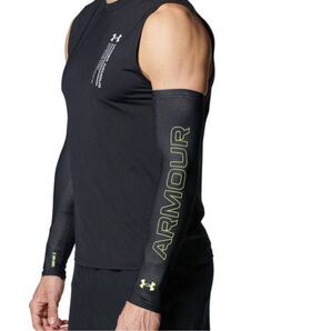 UNDER ARMOUR アームスリーブ ブラック×イエロー Mサイズ