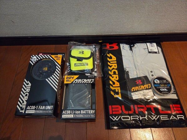 バートル2024モデル 22Vバッテリー ファン+ブルゾン+デバイスバック BURTLE