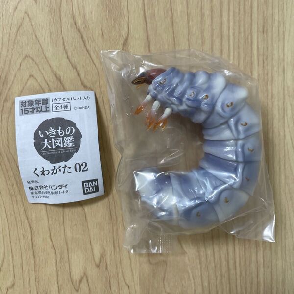 (レア〉 ノコギリクワガタ幼虫 いきもの大図鑑くわがた02 バンダイ