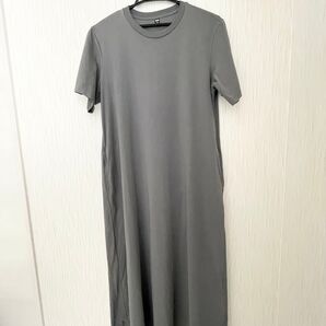 美品UNIQLOエアリズムコットンAラインロングワンピースL