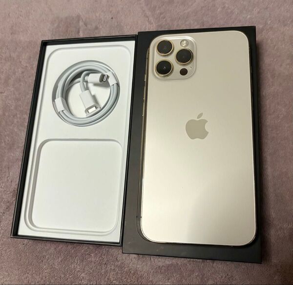 【SIMフリー、付属品あり】iPhone12 Pro Max ゴールド 128GB 本体 Apple
