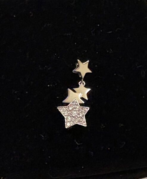 【チェーン無しトップのみ】新品 K18WG ポラリス 星型 ダイヤモンド ペンダントヘッド 0.2ct